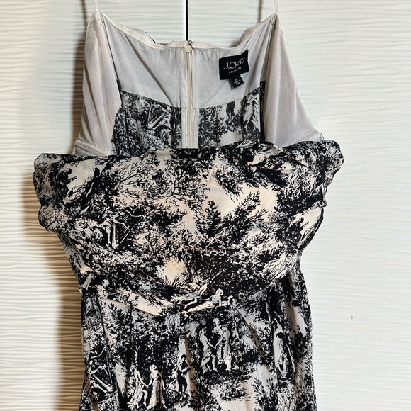 🖤J. Crew Black and White Toile Print Maxi Dress🖤 - Picture 5 of 8